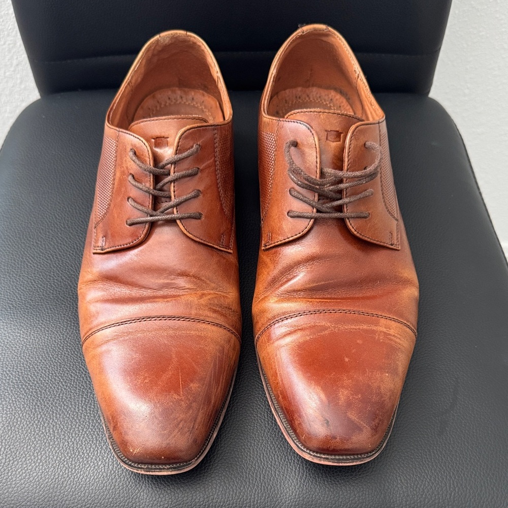 Florsheim Tan Leather Oxfords